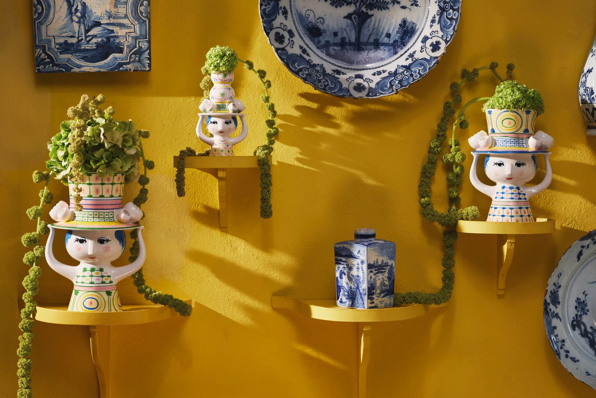 Βάζο Lady with hat H24.5 cm, Πράσινο Bjørn Wiinblad