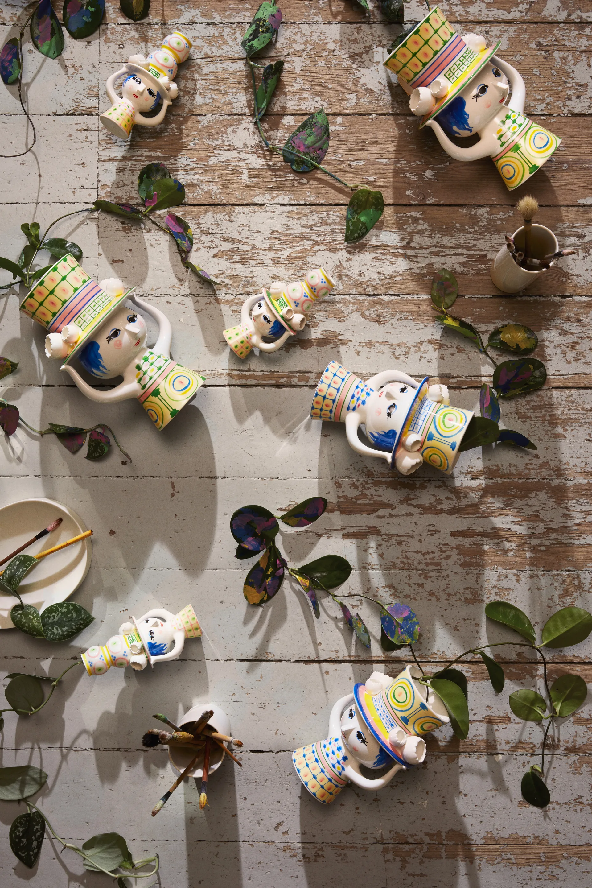 Βάζο Lady with hat H24.5 cm, Πράσινο Bjørn Wiinblad