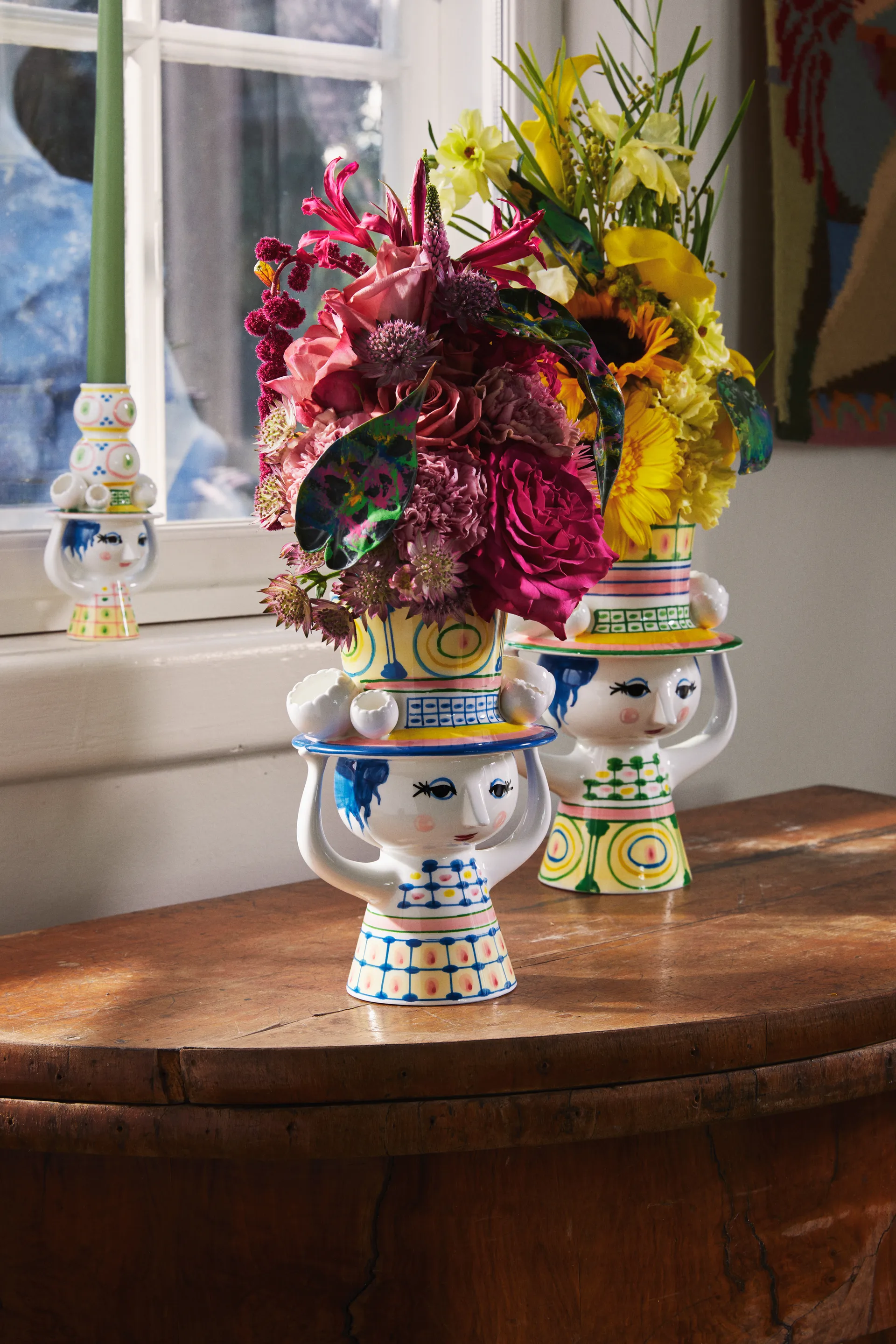 Βάζο Lady with hat H24.5 cm, Πράσινο Bjørn Wiinblad