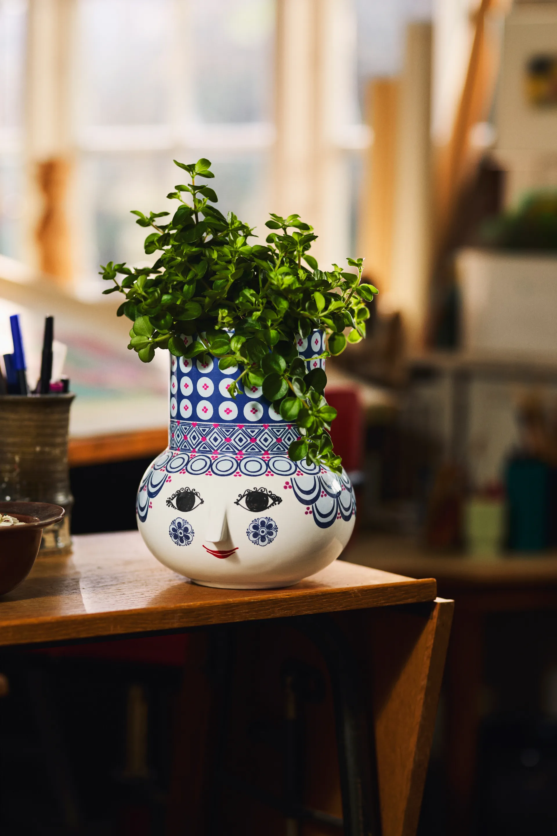 Olga βάζο 20 εκ., Μπλε Bjørn Wiinblad