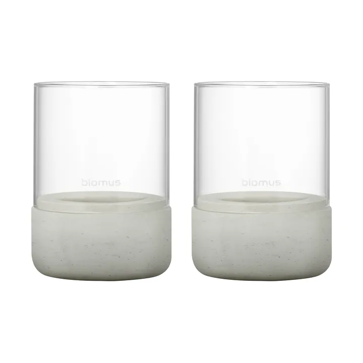 Calma κερί Ø7 εκ. 2-pack - Light grey - Blomus