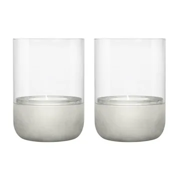 Calma κερί Ø7 εκ. 2-pack - Light grey - blomus