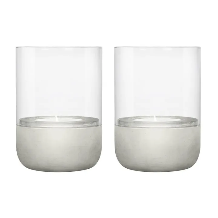 Calma κερί Ø7 εκ. 2-pack - Light grey - blomus