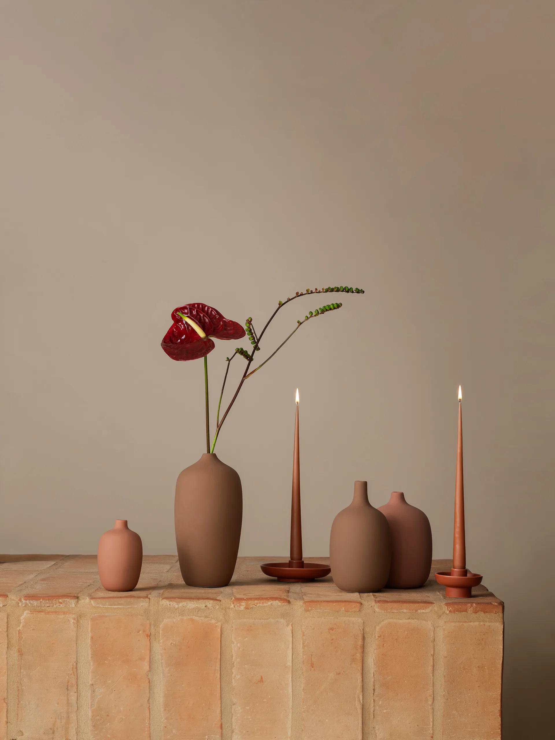 Ceola βάζο 21 εκ., Indian Tan blomus