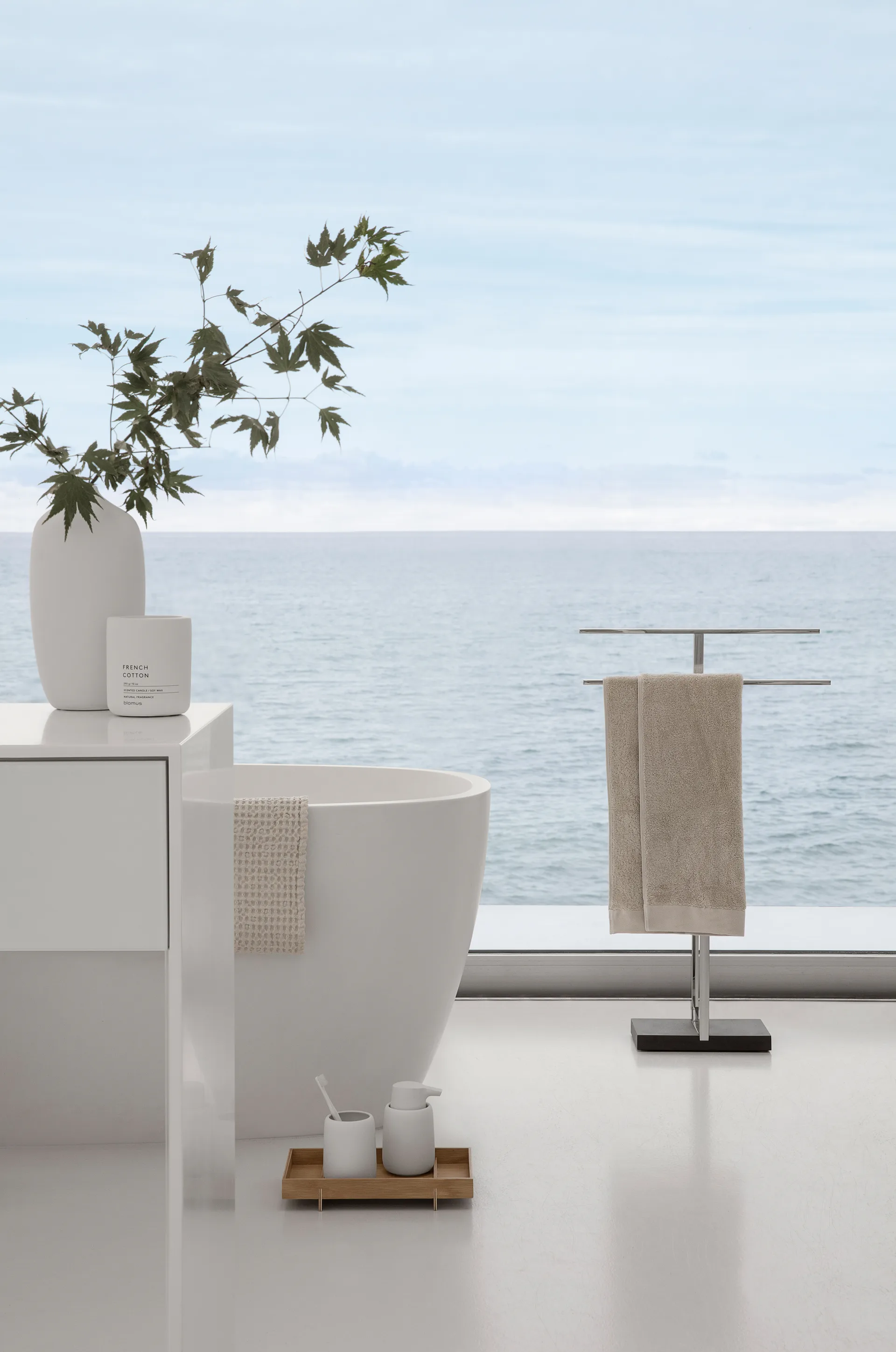 Ceola βάζο 25 εκ., Λευκό blomus