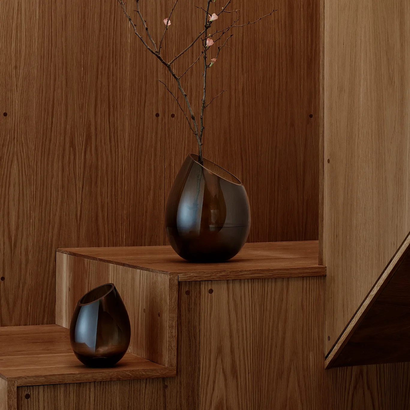 Drop βάζο μικρό, Καφές blomus