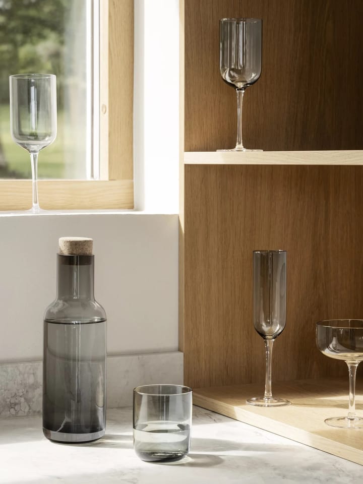 Ποτήρι σαμπάνιας Fuumi 22 cl σε συσκευασία 4 τεμαχίων, Smoke-clear blomus
