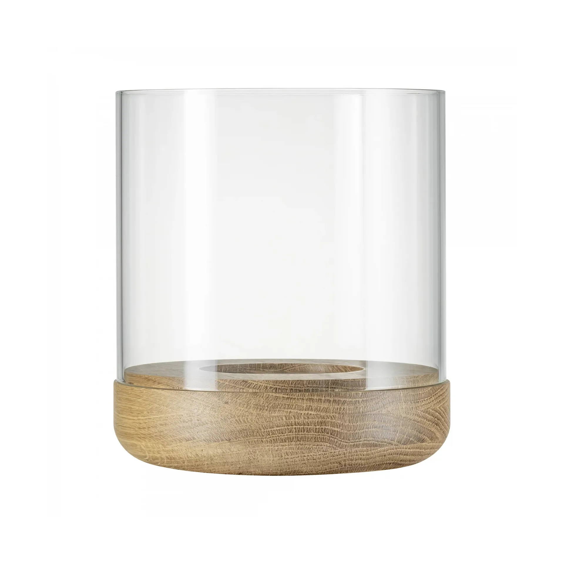 Lanto lantern φανός XL Ø26.5 εκ, Transparent-oak blomus
