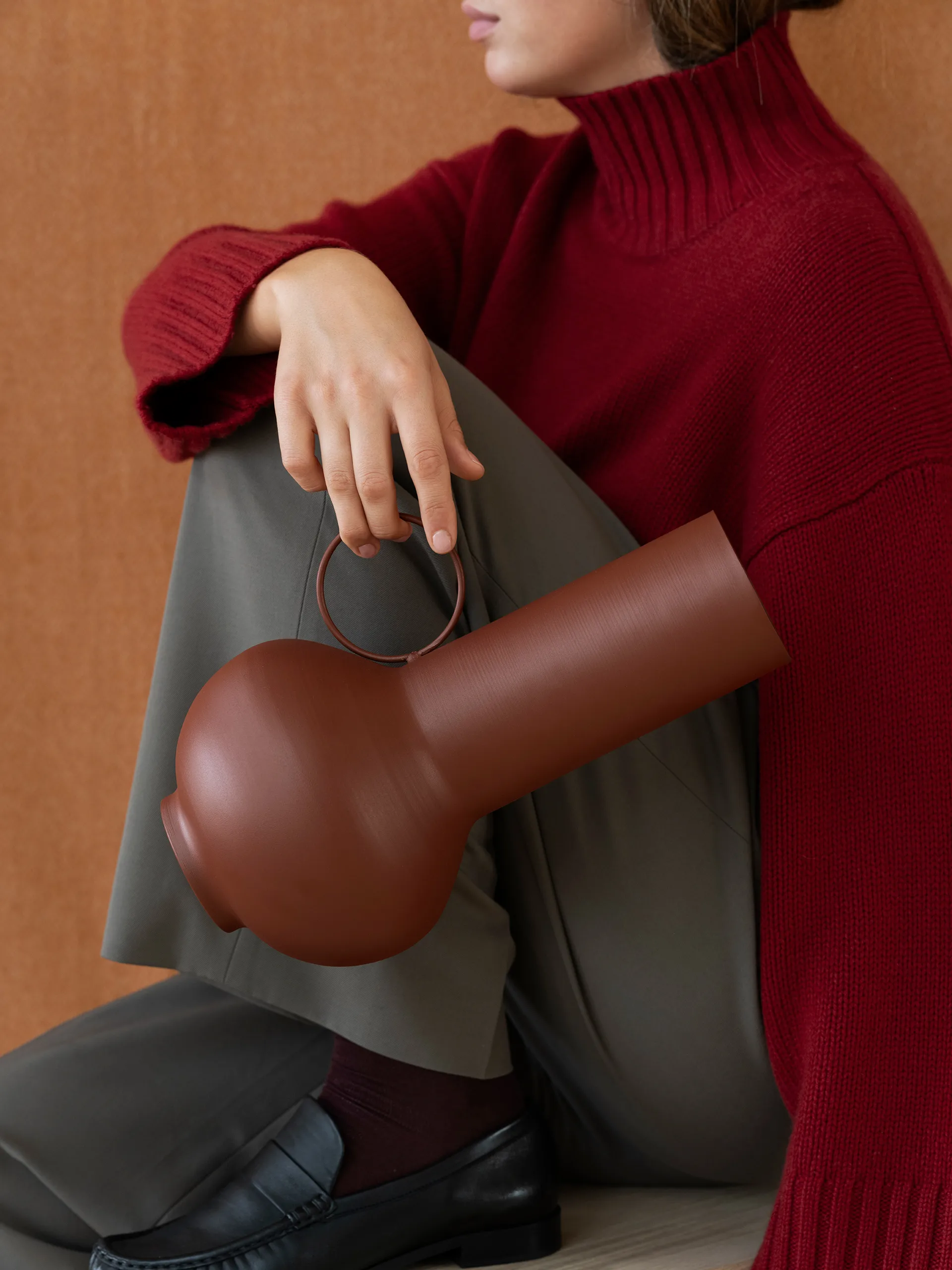 Loha βάζο 33 εκ., Brandy Brown blomus