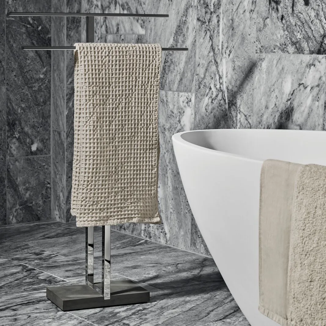 Menoto σταντ για πετσέτες, γυαλισμένο ατσάλι blomus