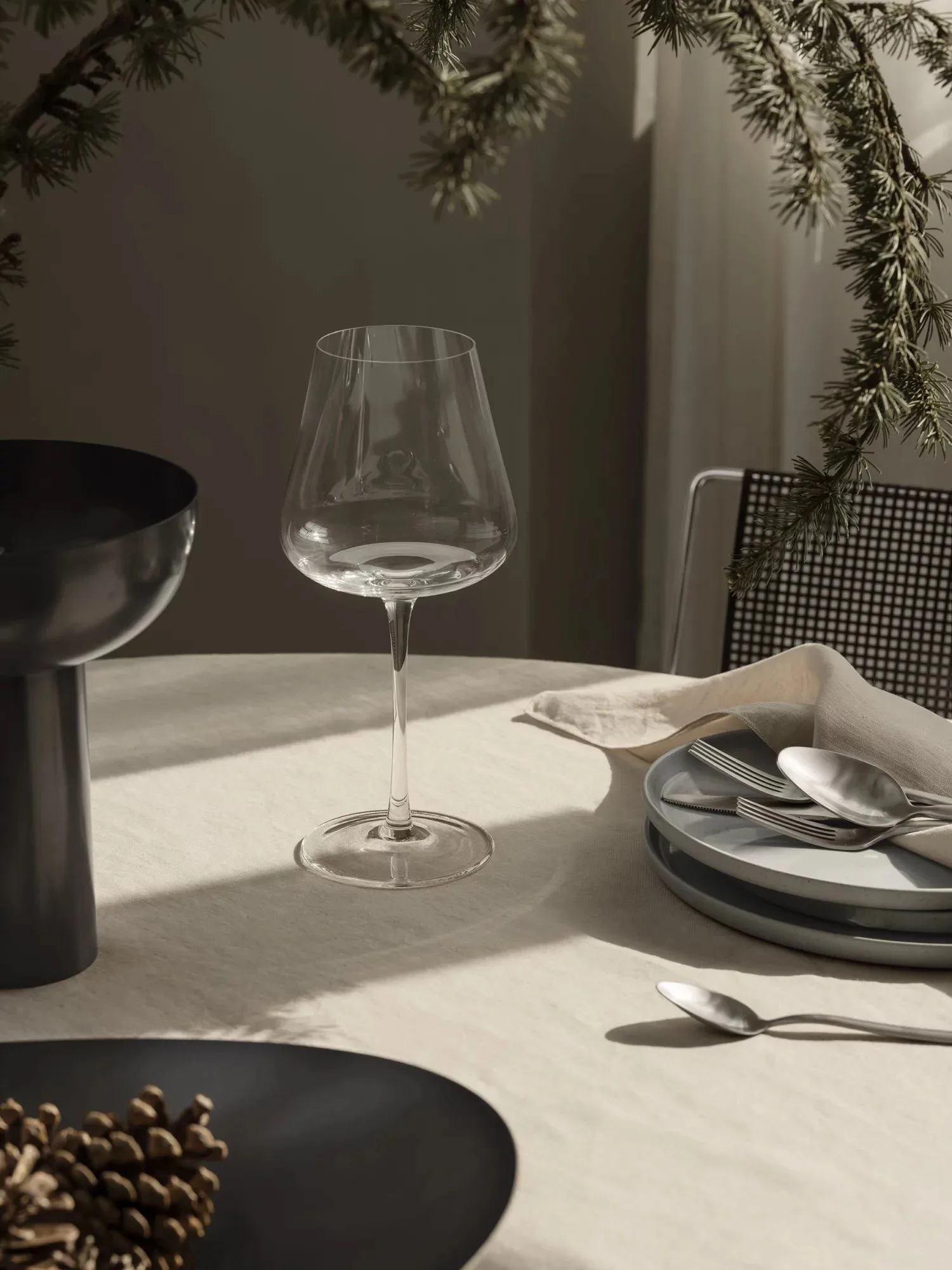 Βάζο, Miyabi, σε σχήμα υακίνθου, Ø17 εκ, Burned metal blomus