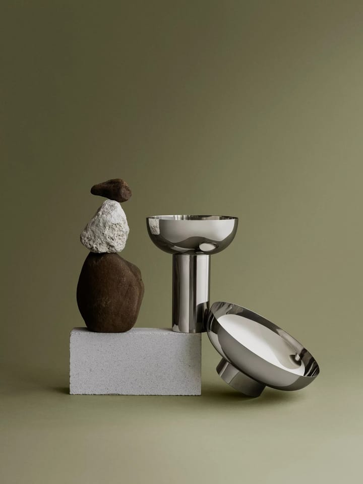 Βάσο MIYABI M Ø23 εκ., Silver Blomus