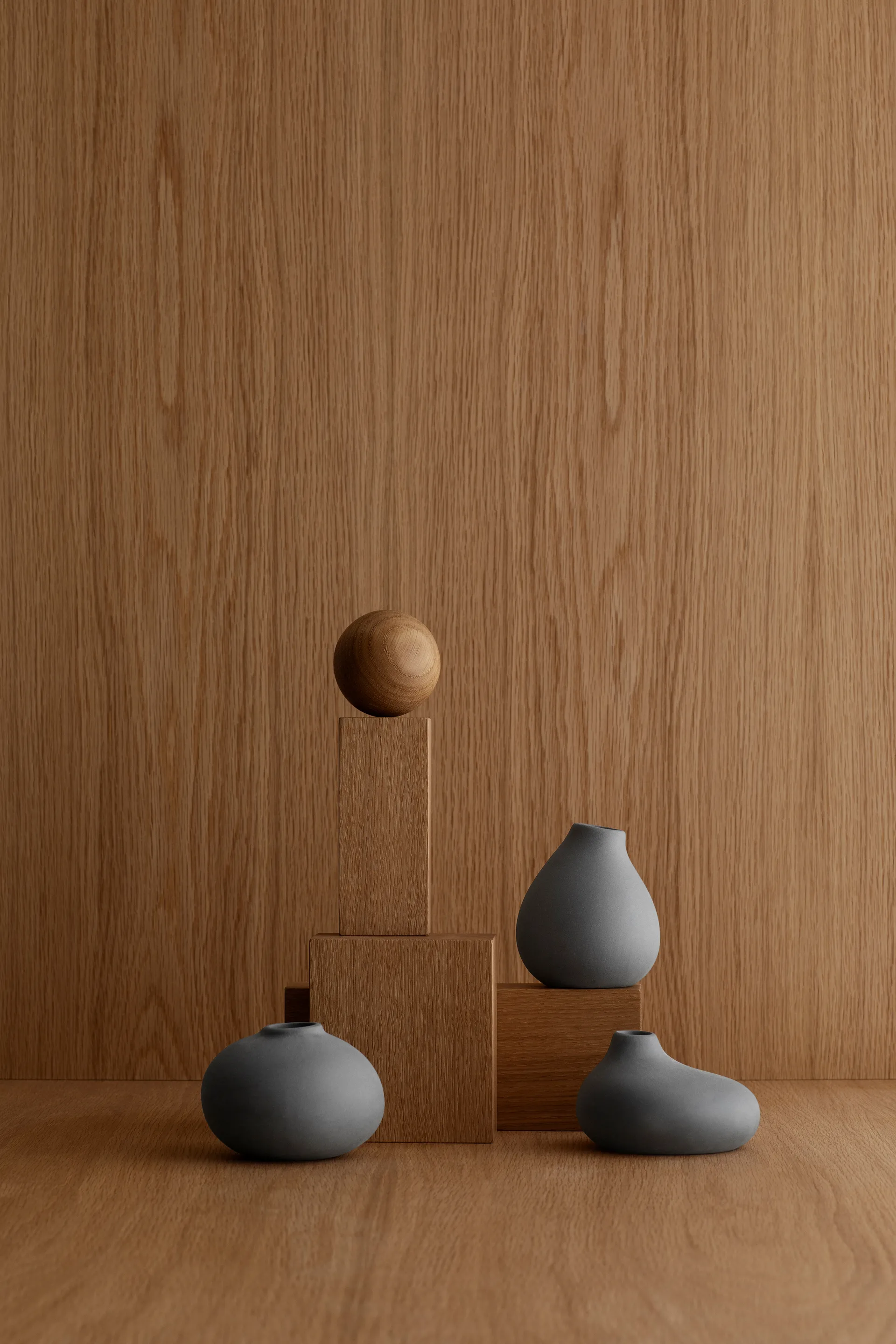 Nona βάζο Συσκευασία 3 τεμαχίων, Πιούτερ blomus