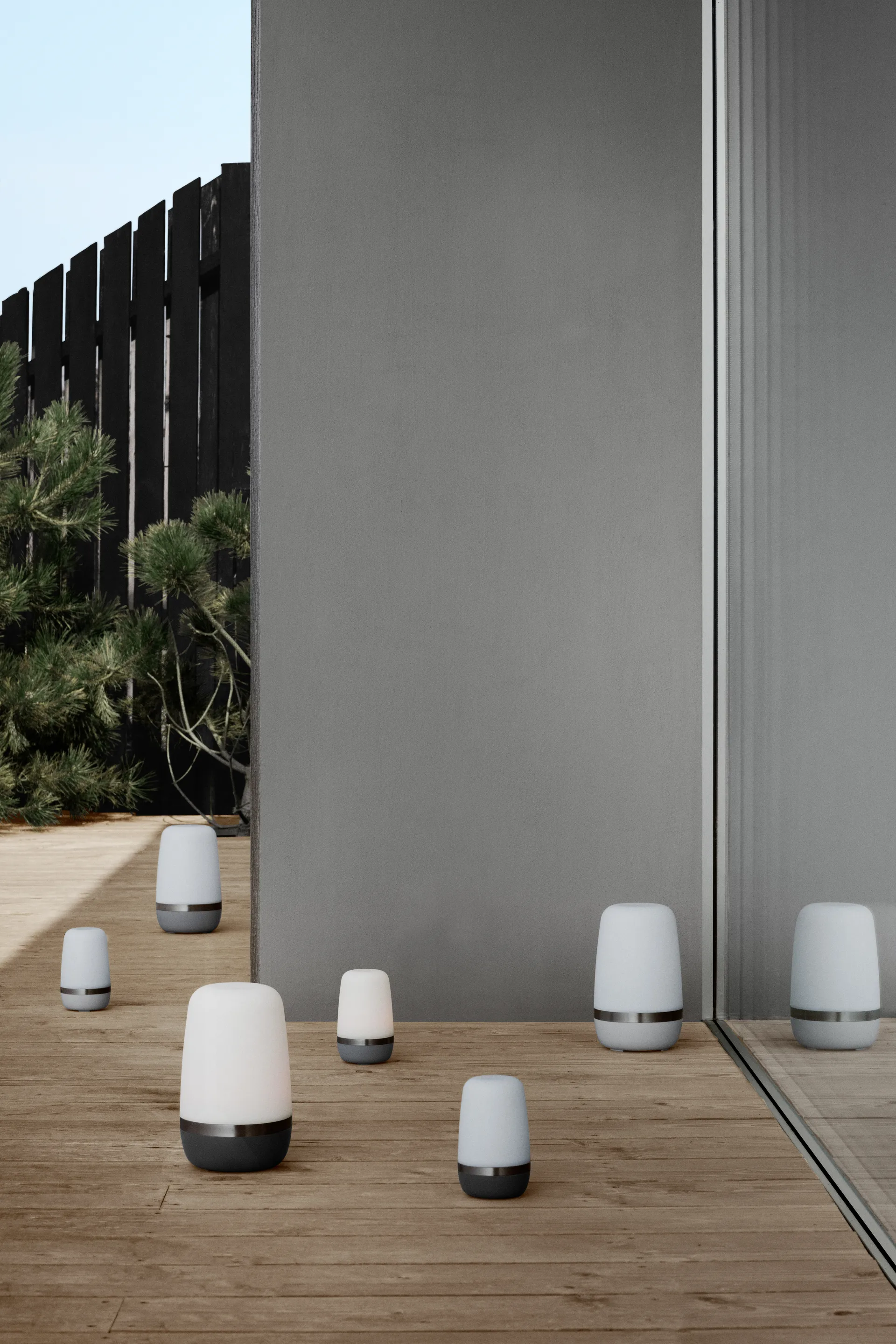 Spirit LED-λάμπα 35 εκ., Γκρι της Πλατίνας blomus