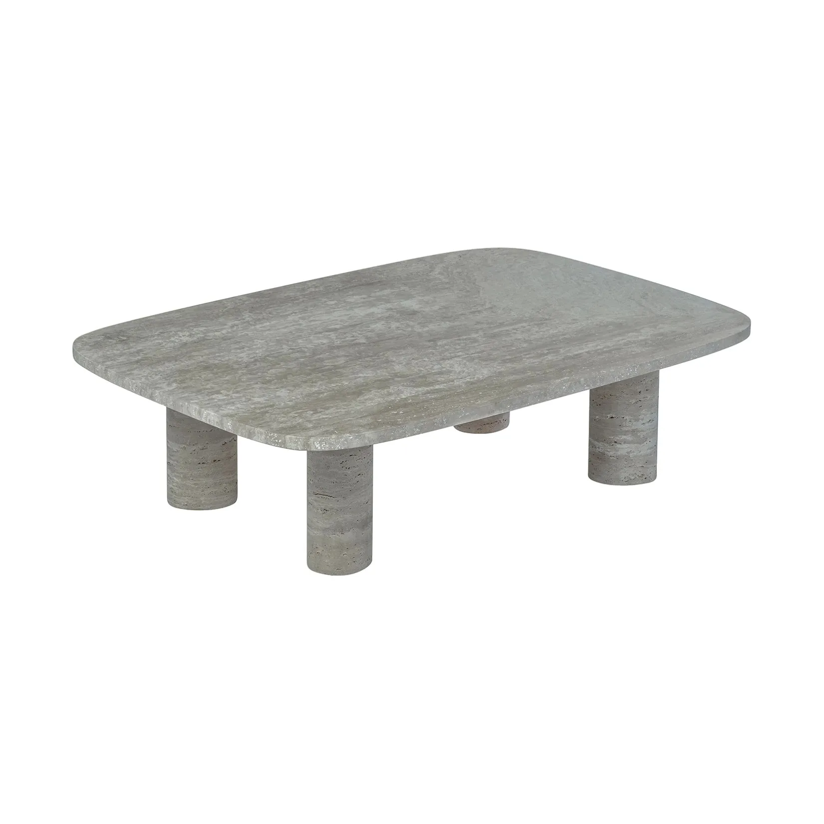 Τραπέζι σαλονιού Volos L 100x70 cm, Silver Travertine blomus