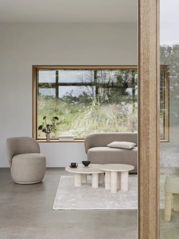 Τραπεζάκι σαλονιού Volos L Ø75 cm - Travertine - Blomus