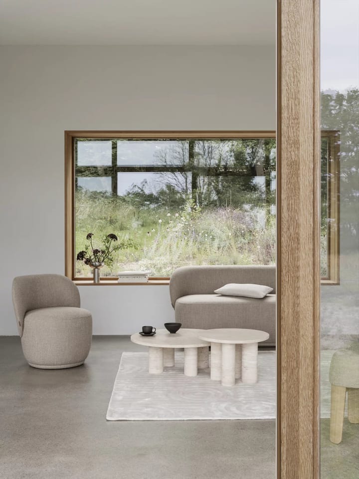 Τραπεζάκι σαλονιού Volos L Ø75 cm, Travertine Blomus