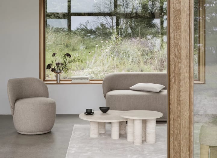 Τραπεζάκι σαλονιού Volos L Ø75 cm, Travertine Blomus