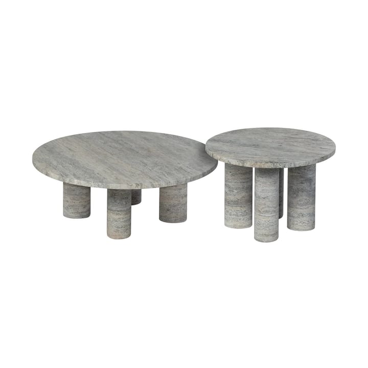 Πλαϊνό τραπεζάκι Volos S 52 cm, Silver Travertine Blomus