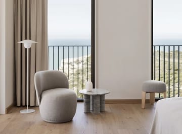 Πλαϊνό τραπεζάκι Volos S 52 cm - Silver Travertine - Blomus