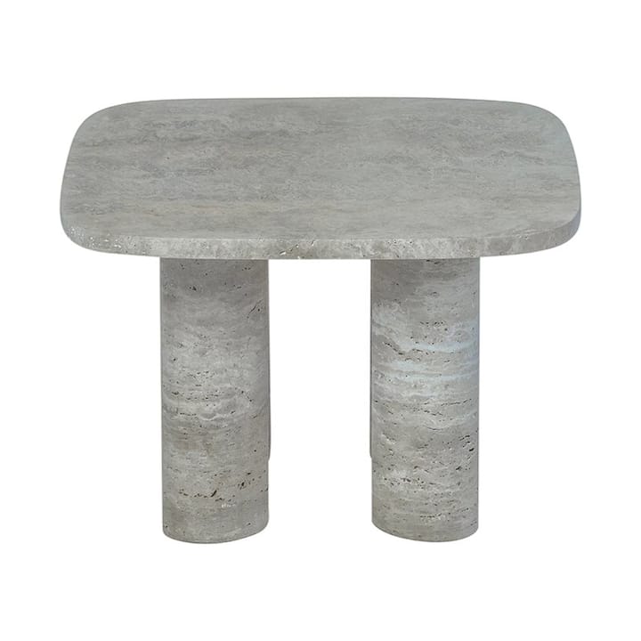 Πλαϊνό τραπεζάκι Volos S 52x52 cm, Silver Travertine Blomus