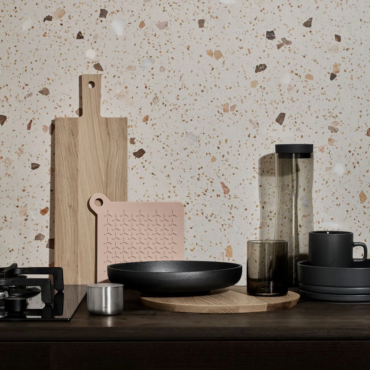 Wave ποτήρι κύπελλο Συσκευασία 2 τεμαχίων, Μαύρο blomus