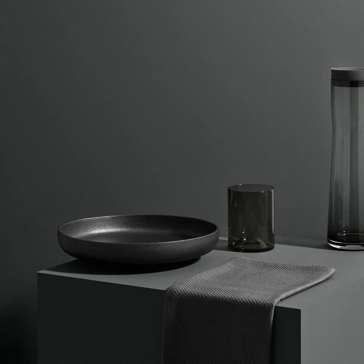 Wave ποτήρι κύπελλο Συσκευασία 2 τεμαχίων, Μαύρο blomus