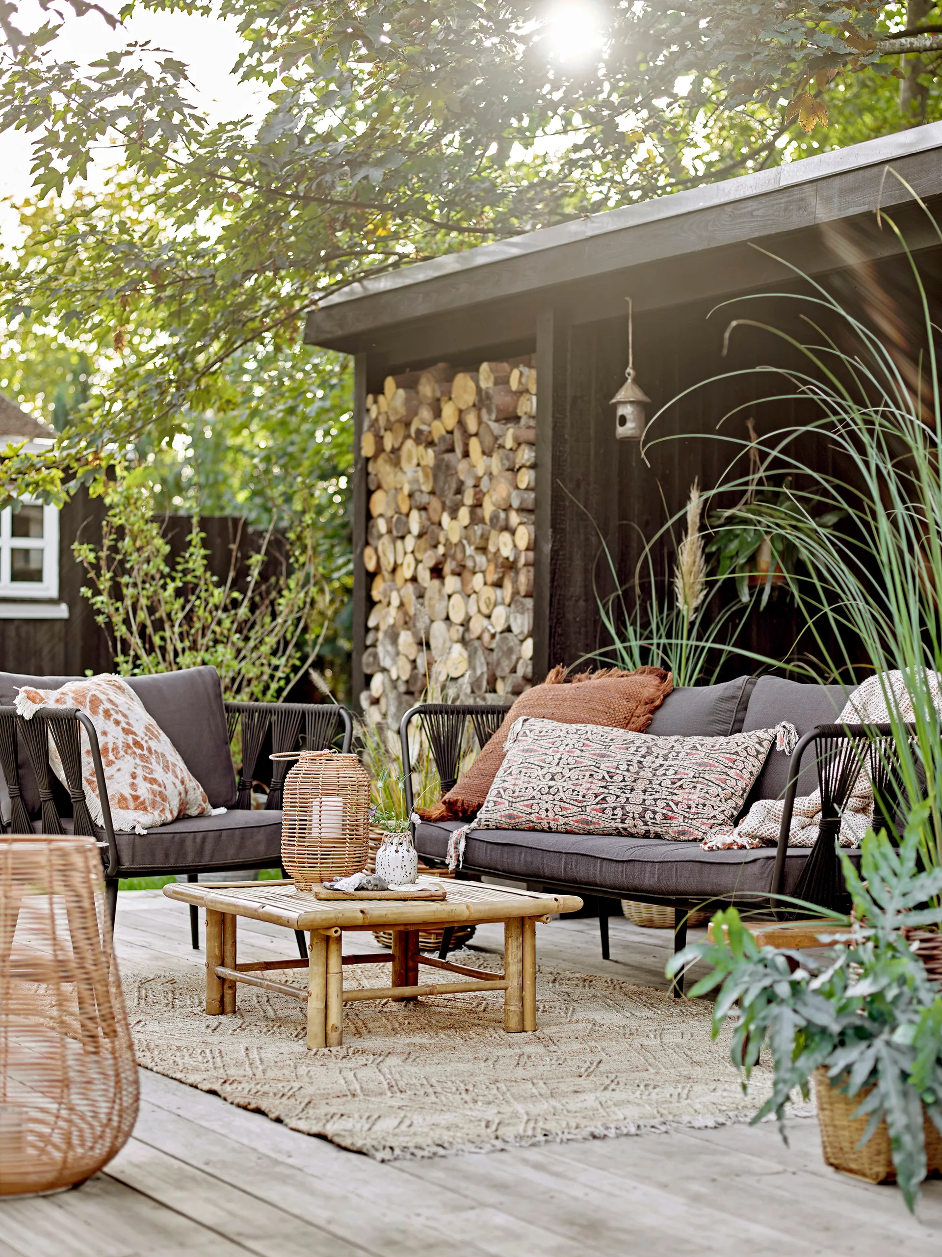 Καναπές 2,5 θέσεων Pavone, Black Bloomingville