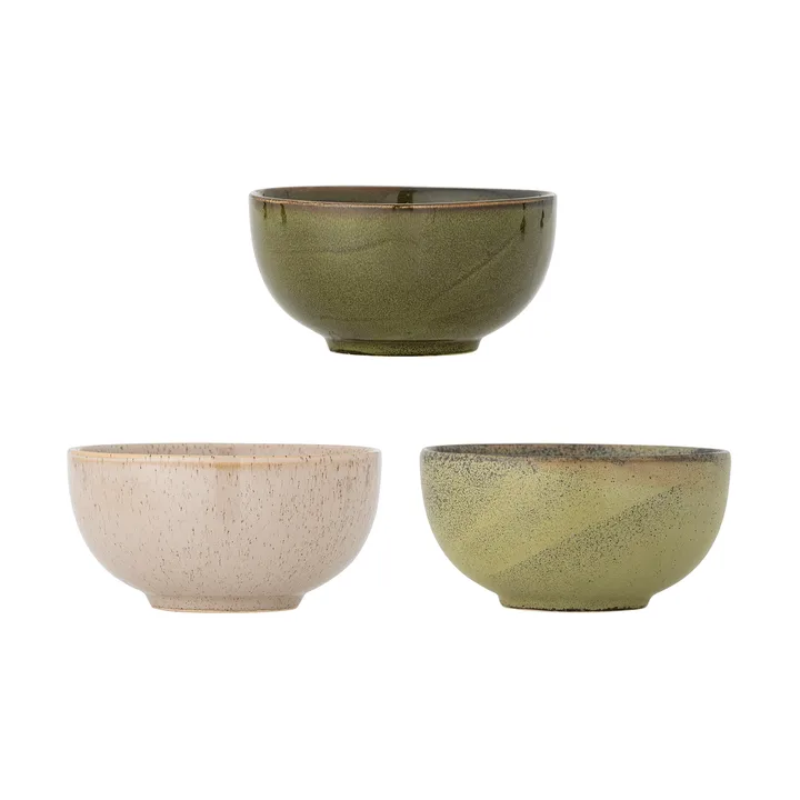 Addison μπολ Ø16 cm 3 τεμάχια - Green - Bloomingville