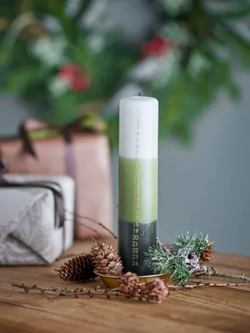 Κεριά Advent Dip Dye - Πράσινο, 25 εκ. - Bloomingville