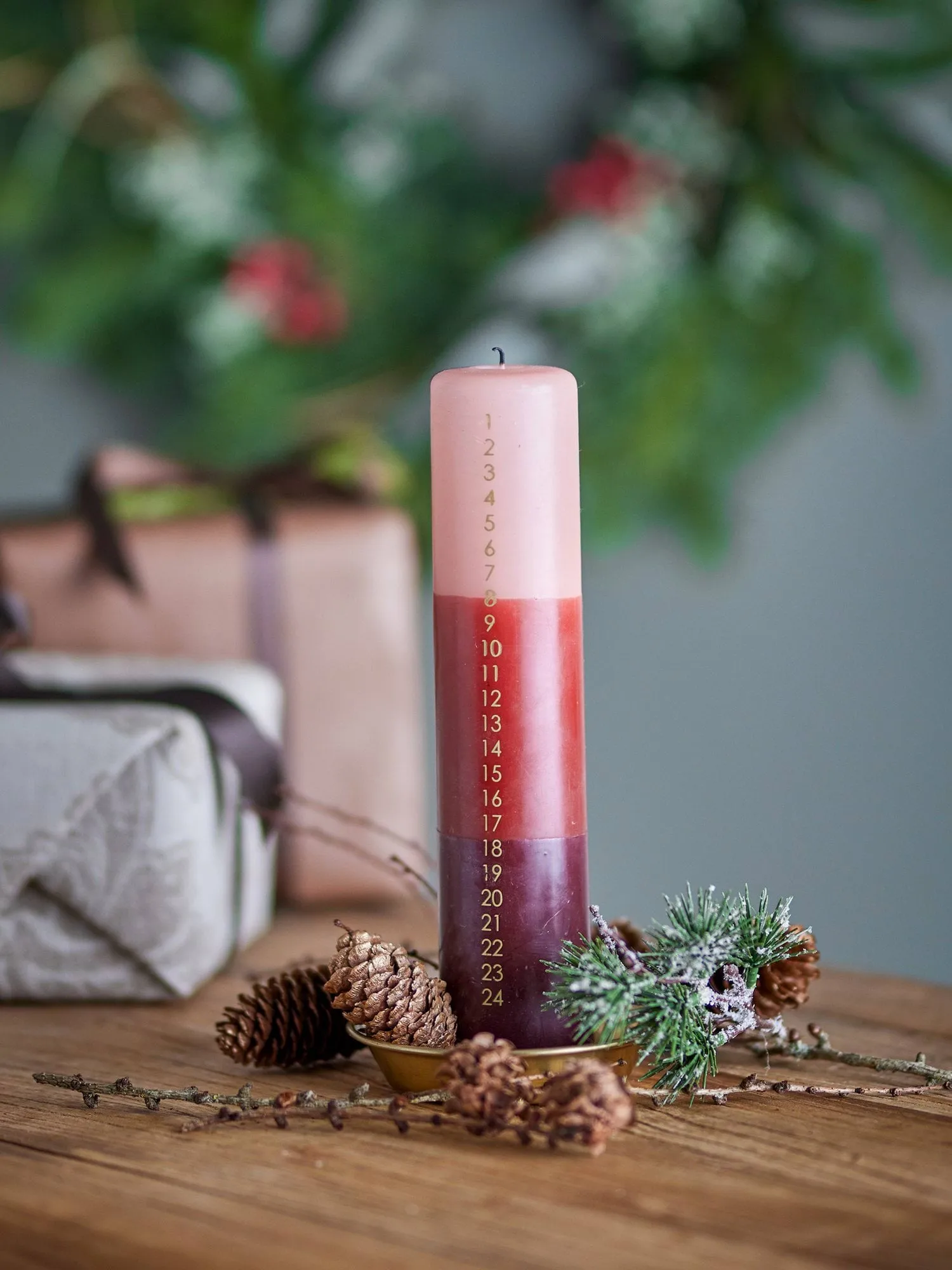 Κεριά Advent Dip Dye, Multi, 25 εκ. Bloomingville