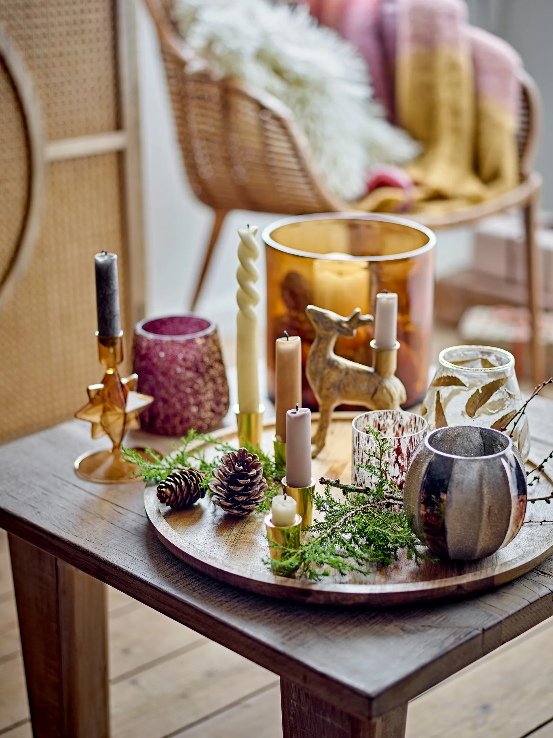 Κηροπήγιο Advent Kanga Ø40 cm, Δέντρο Μάνγκο Bloomingville