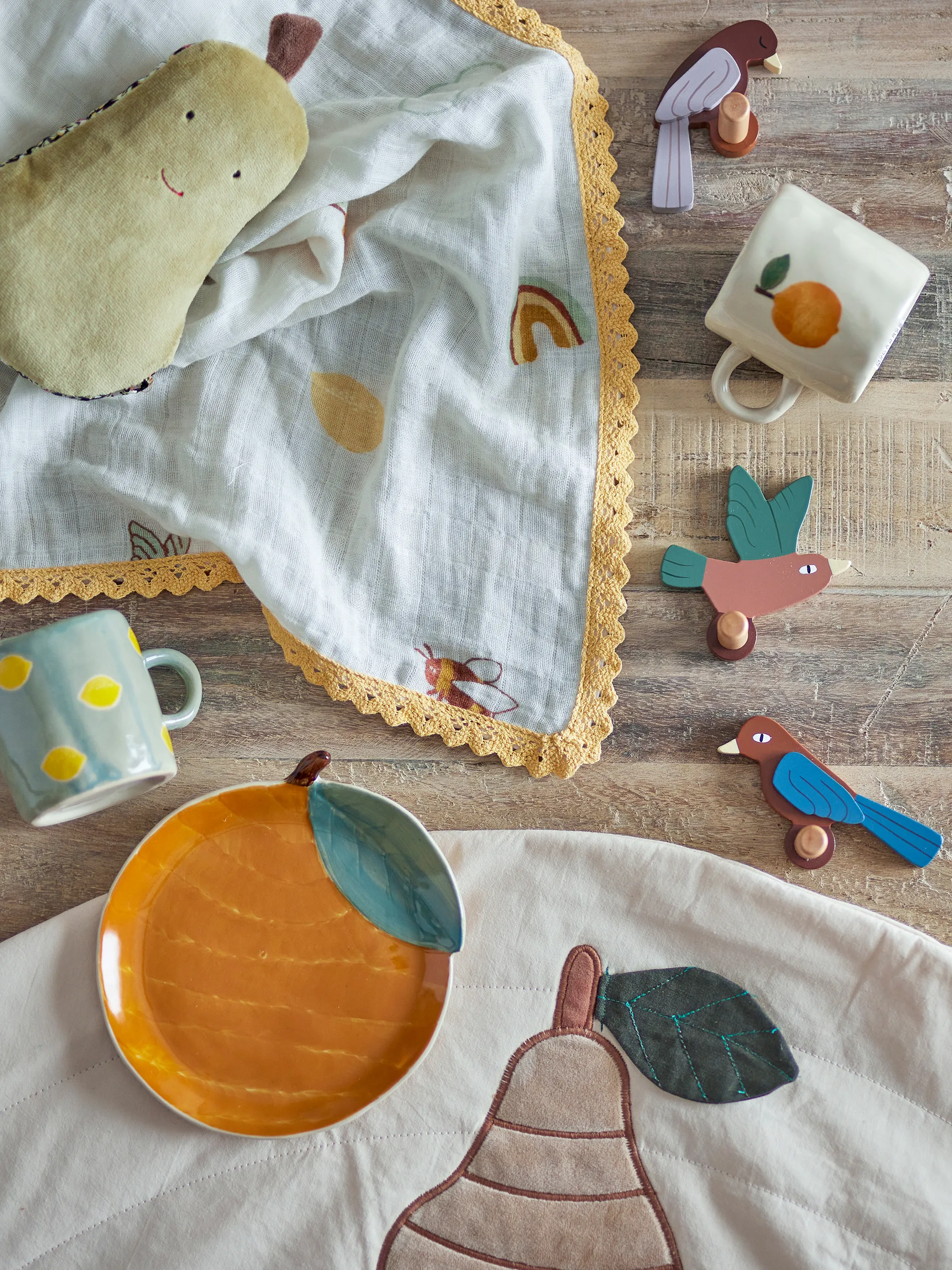 Πιάτο Agnes Ø16 cm, Πορτοκαλί Bloomingville