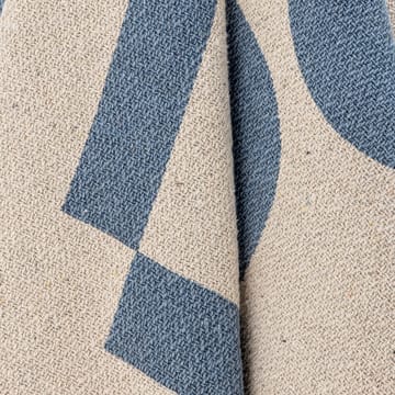 Κουβέρτα από βαμβάκι Agno 130x160 cm - Μπεζ-μπλε - Bloomingville
