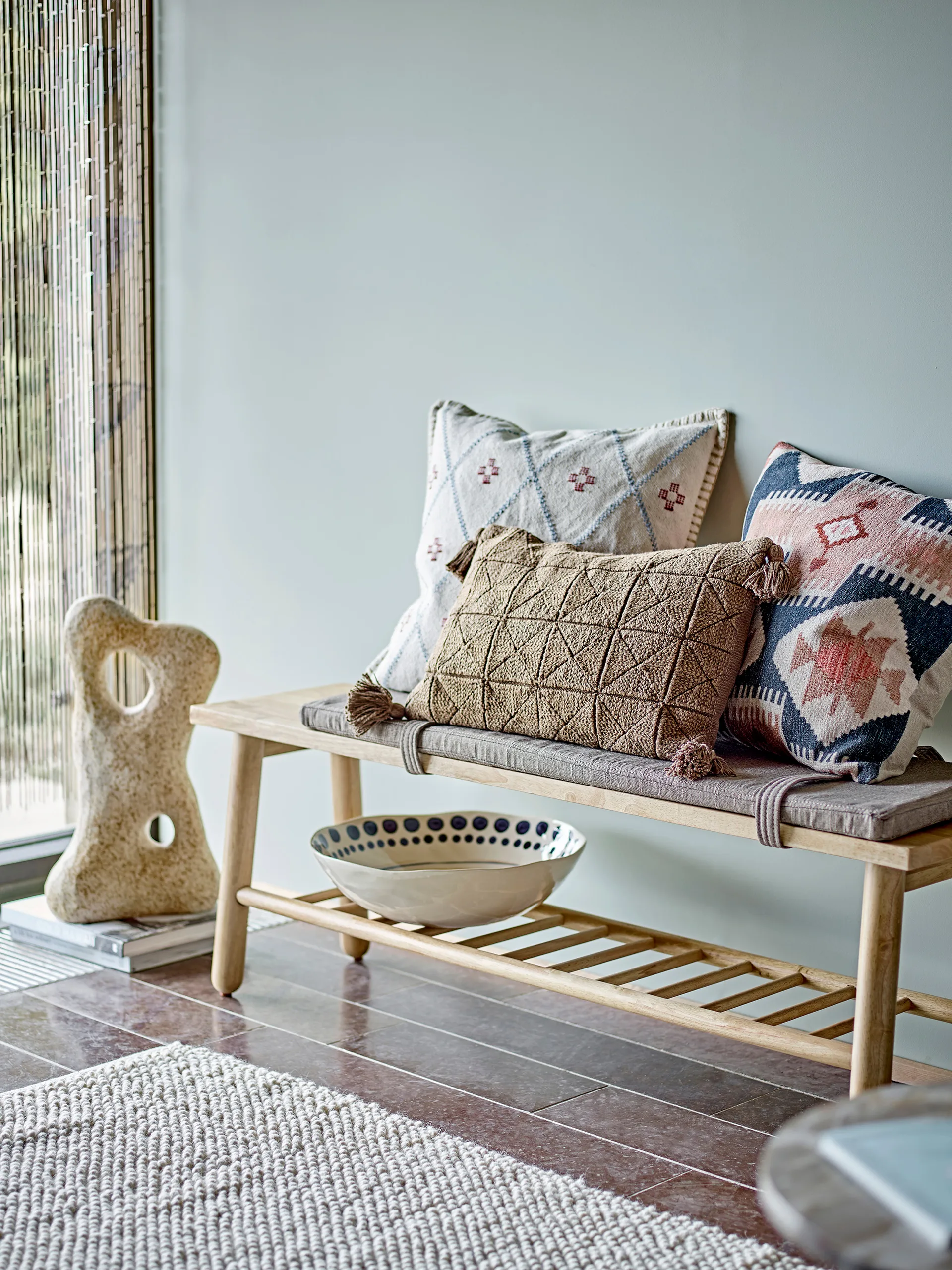 Μαξιλάρι Aiko 45x45 cm, Nature Bloomingville