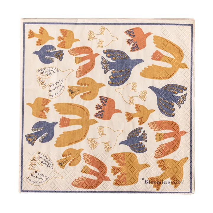 Anniversary χαρτοπετσέτες 20 τεμ. - Κίτρινο - Bloomingville