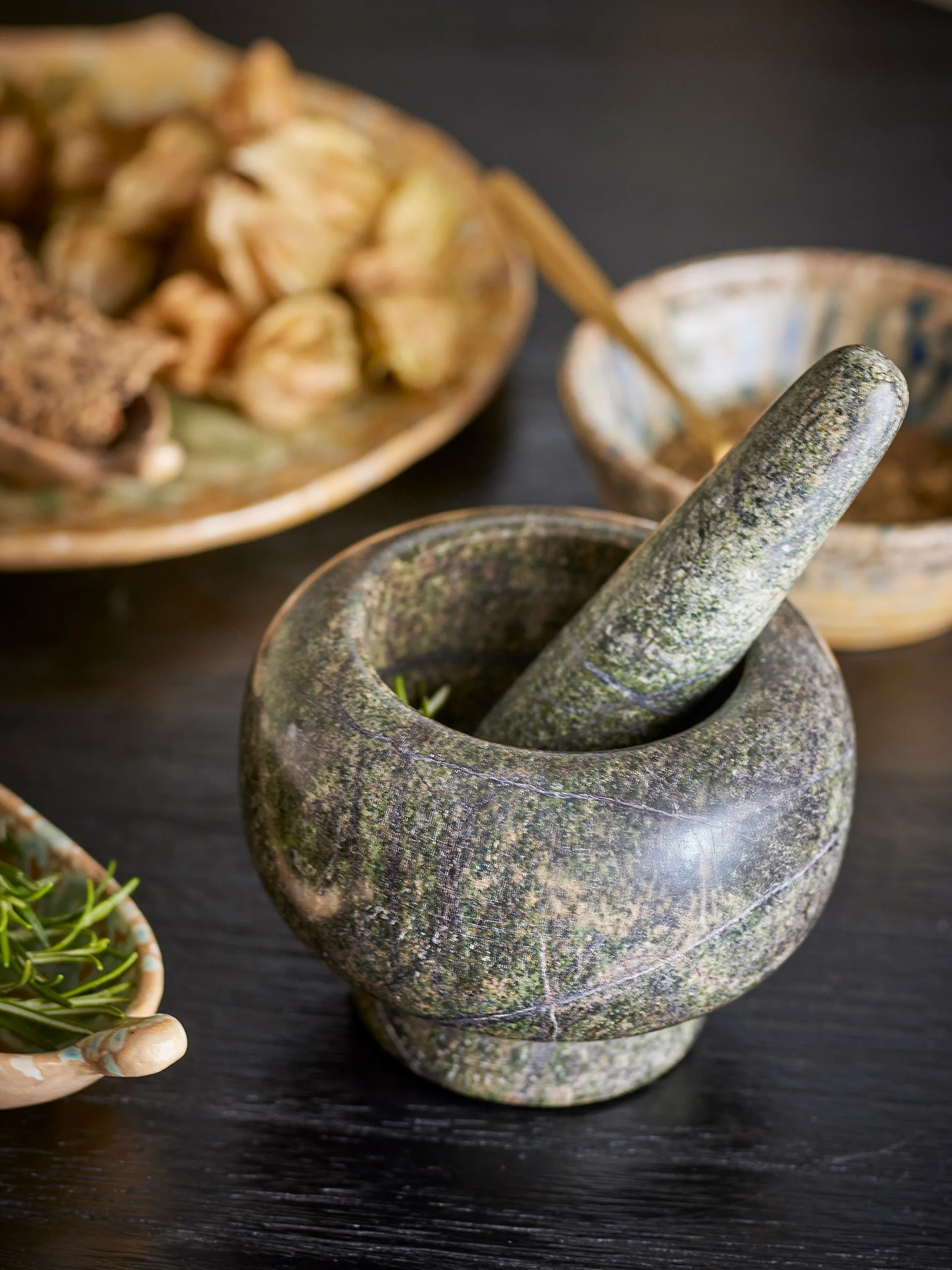 Arazo γουδί με γουδοχέρι Ø12,5 εκ., Πράσινο Bloomingville