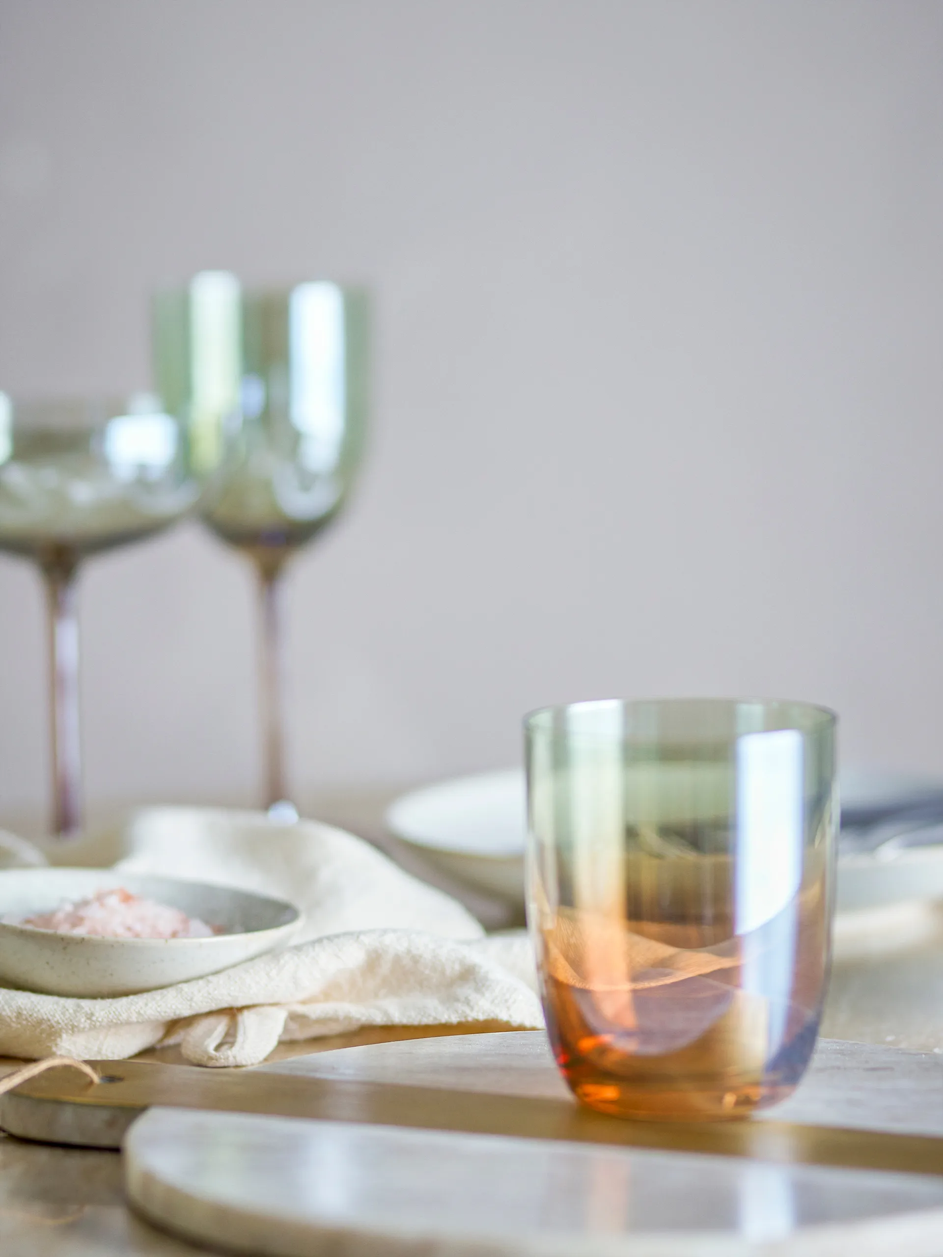 Aston ποτήρι νερού 4 τεμ., Μπρούντζος Bloomingville