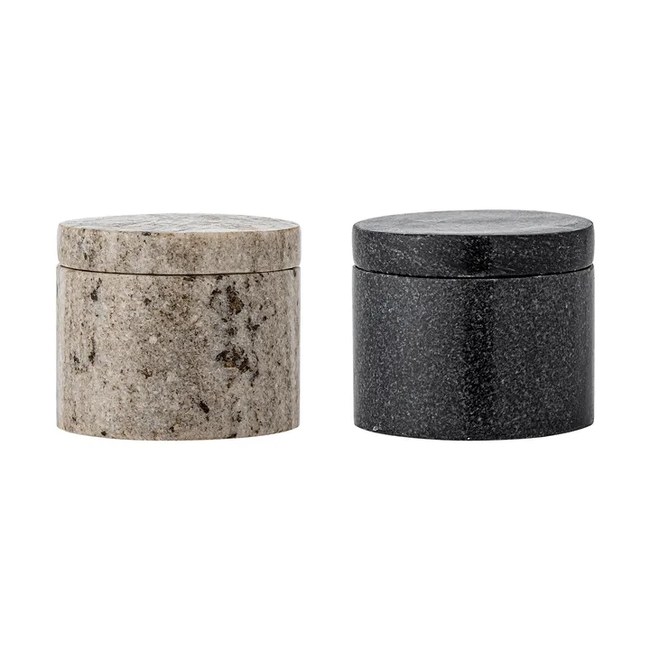 Avani αλατιέρα & πιπεριέρα - Multi Marble, 2 τεμάχια - Bloomingville