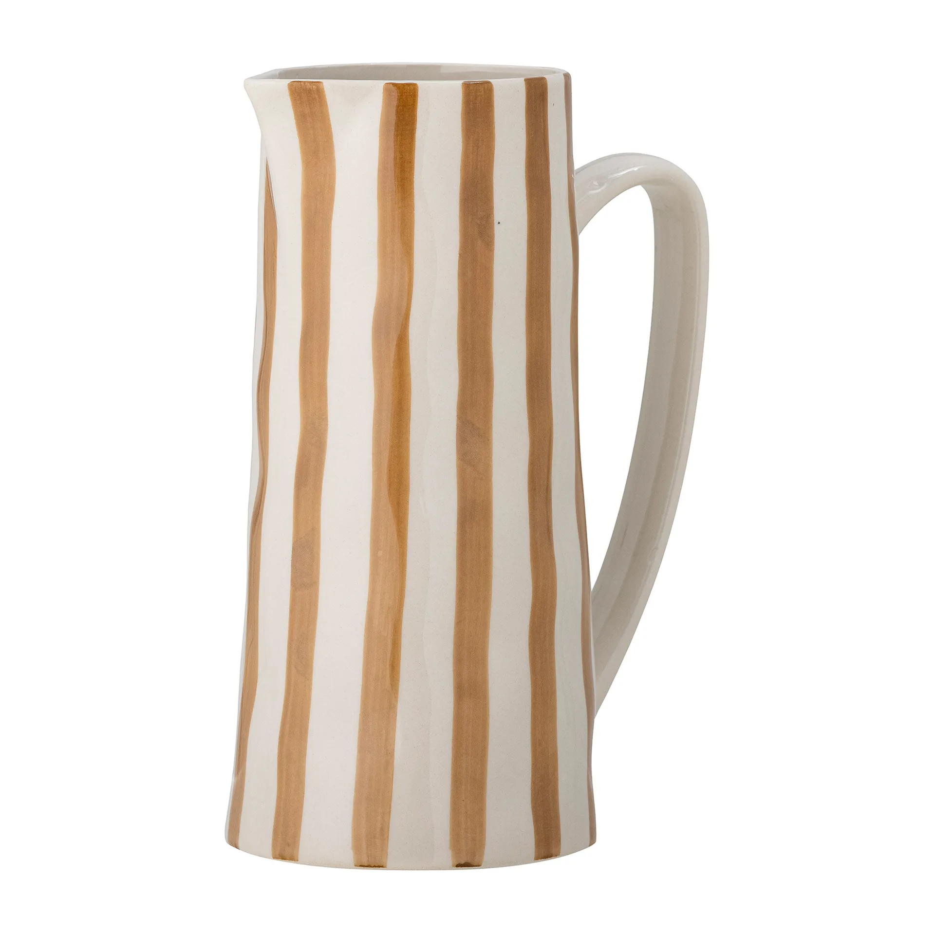 Κανάτα Begonia stoneware 23,5 cm, brown Stripes Bloomingville