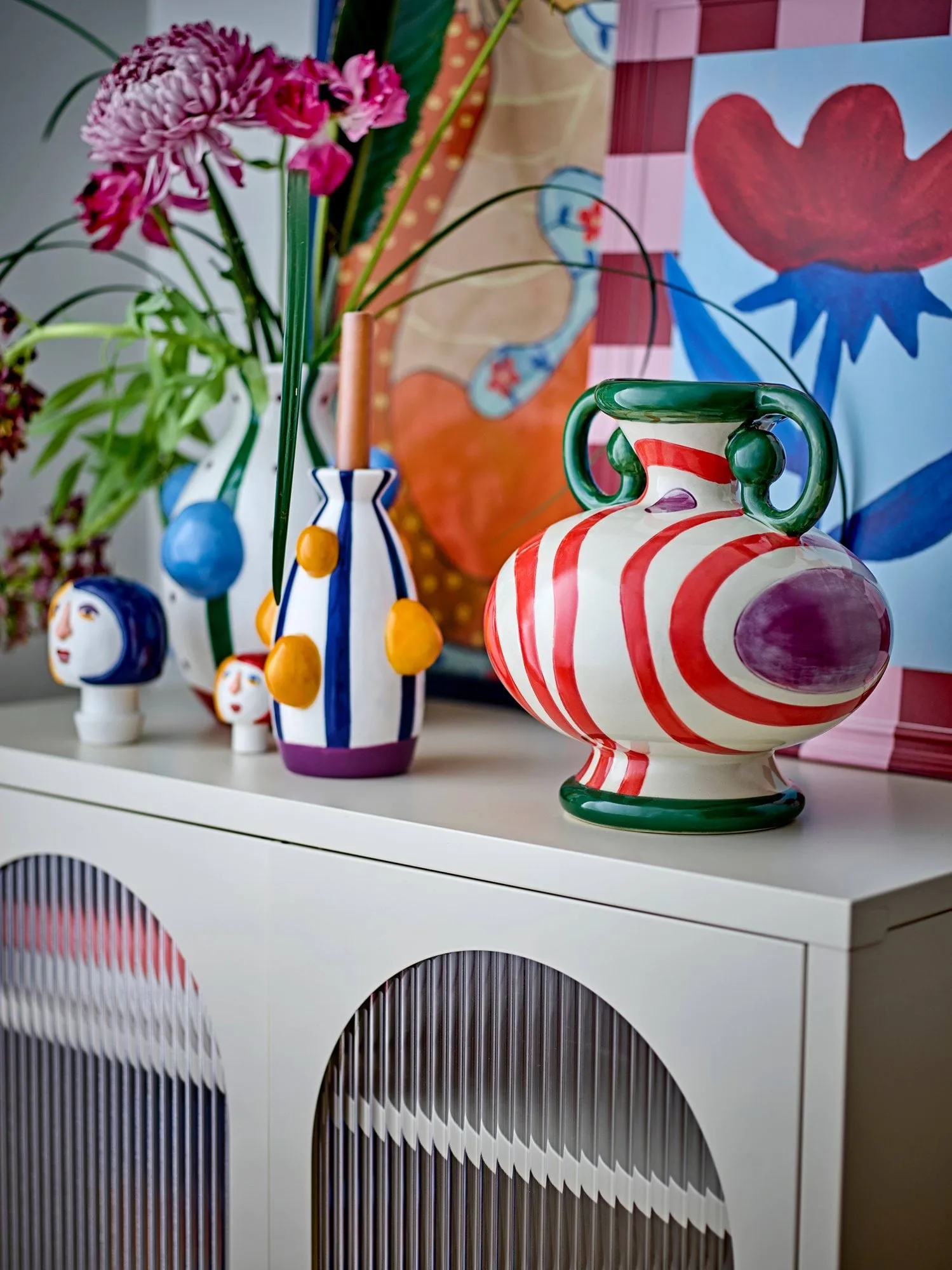 Betiva βάζο, Multi Stoneware Bloomingville
