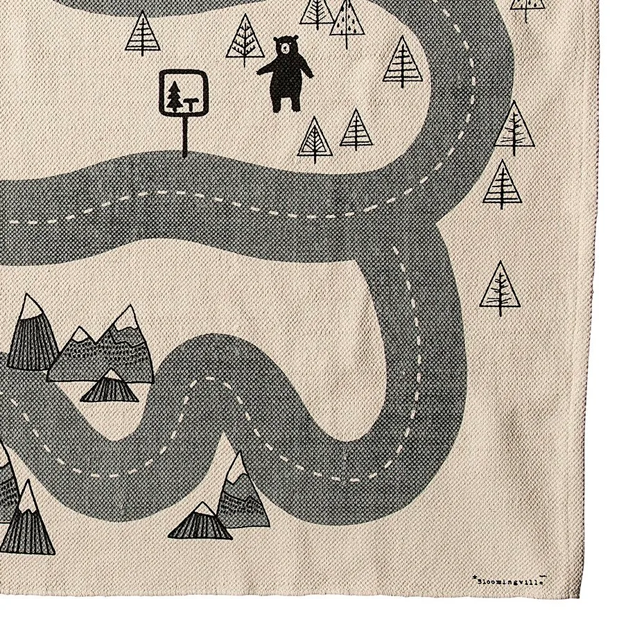 Bloomingville παιδικό χαλάκι με τύπωμα δρόμο, 100x150 cm Bloomingville