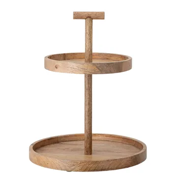 Bloomingville δίσκος για κέικ από δέντρο μάγκο 41.5 cm - καφέ - Bloomingville