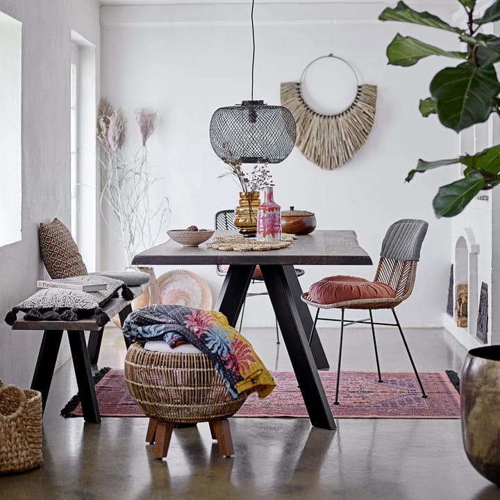 Bloomingville μπαμπού κρεμαστό φωτιστικό Ø42 cm, μαύρο Bloomingville