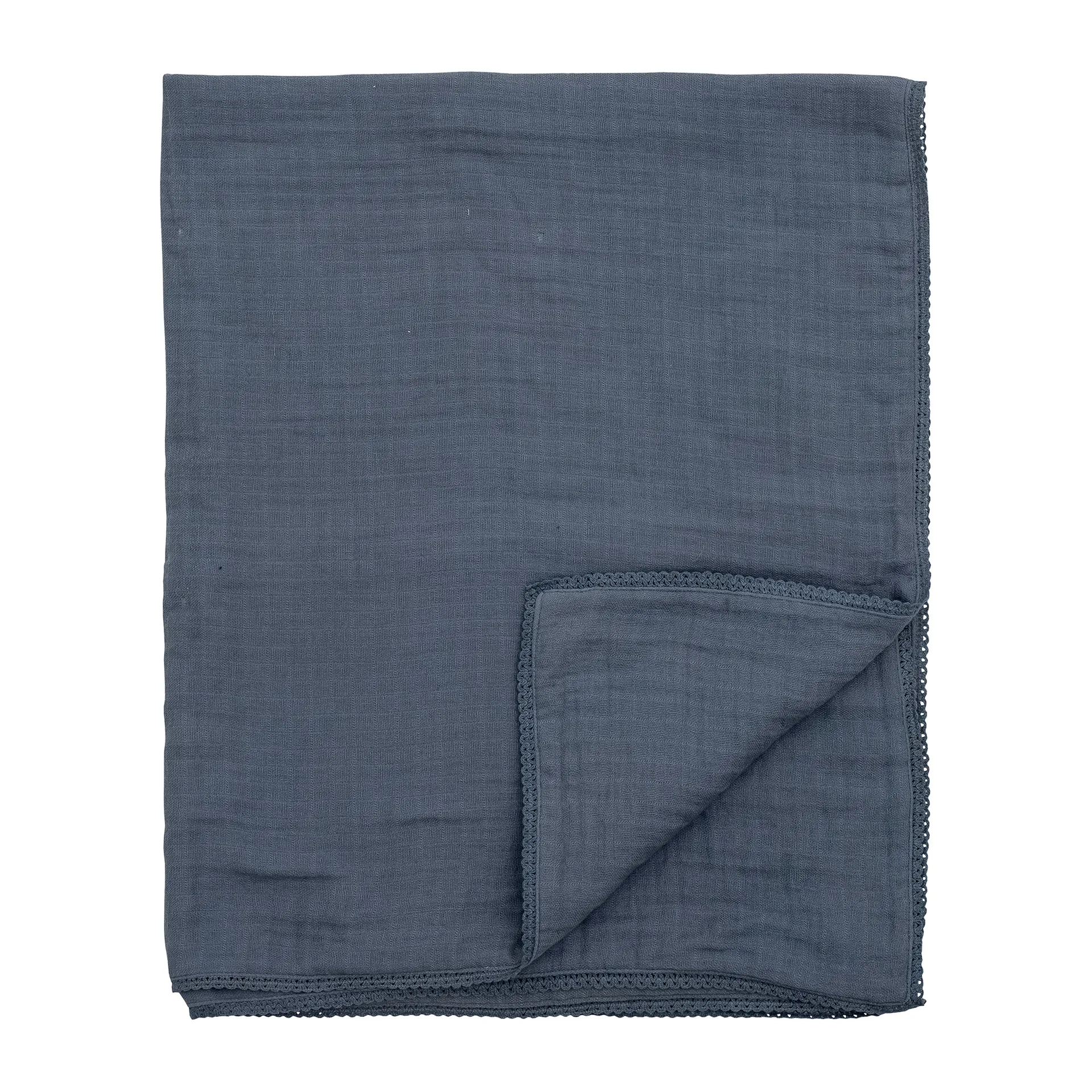 Κουβέρτα Bloomingville Muslin 80x100 cm, Μπλε Bloomingville