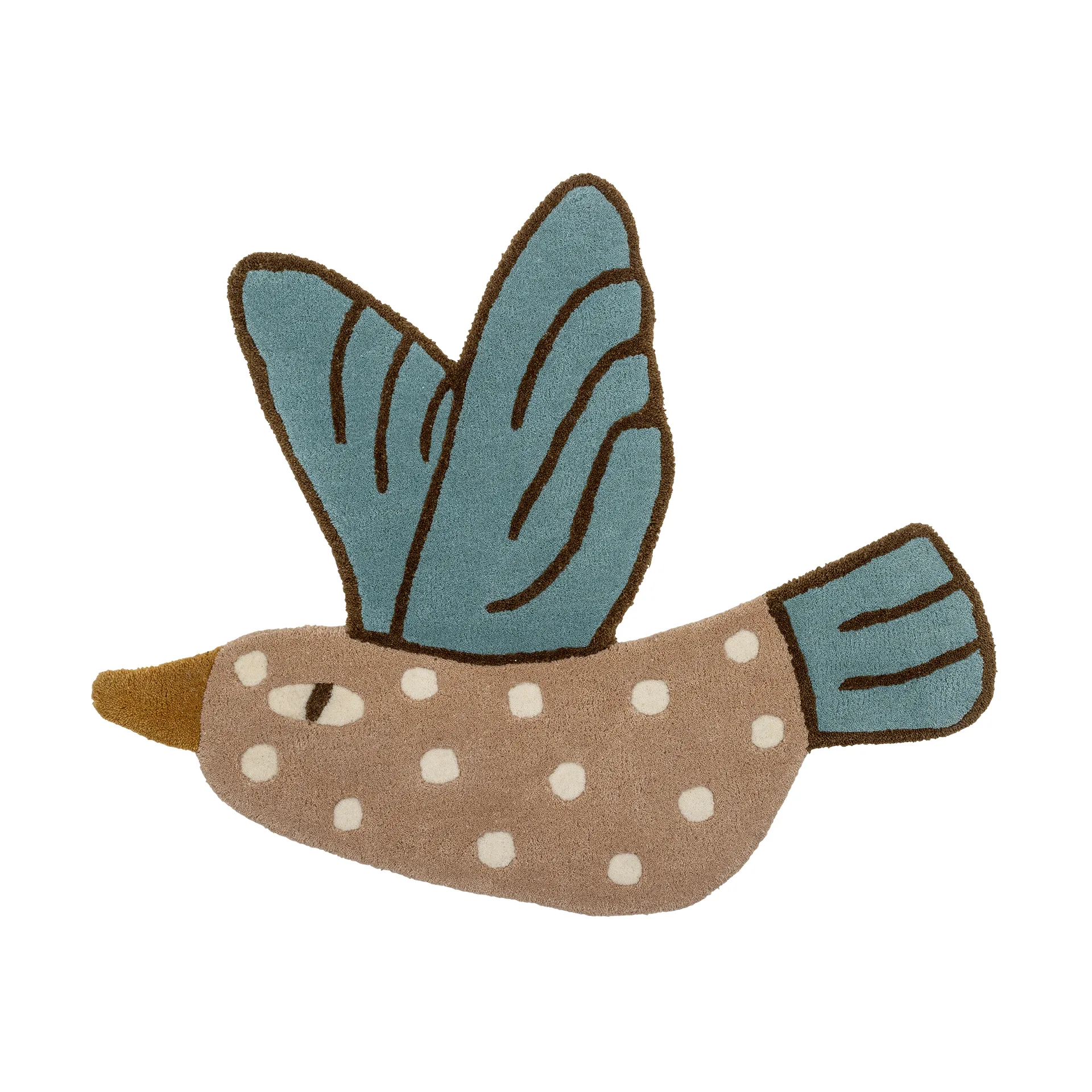 Blue Jay χαλί 70x84 εκ., Μπλε-καφέ Bloomingville