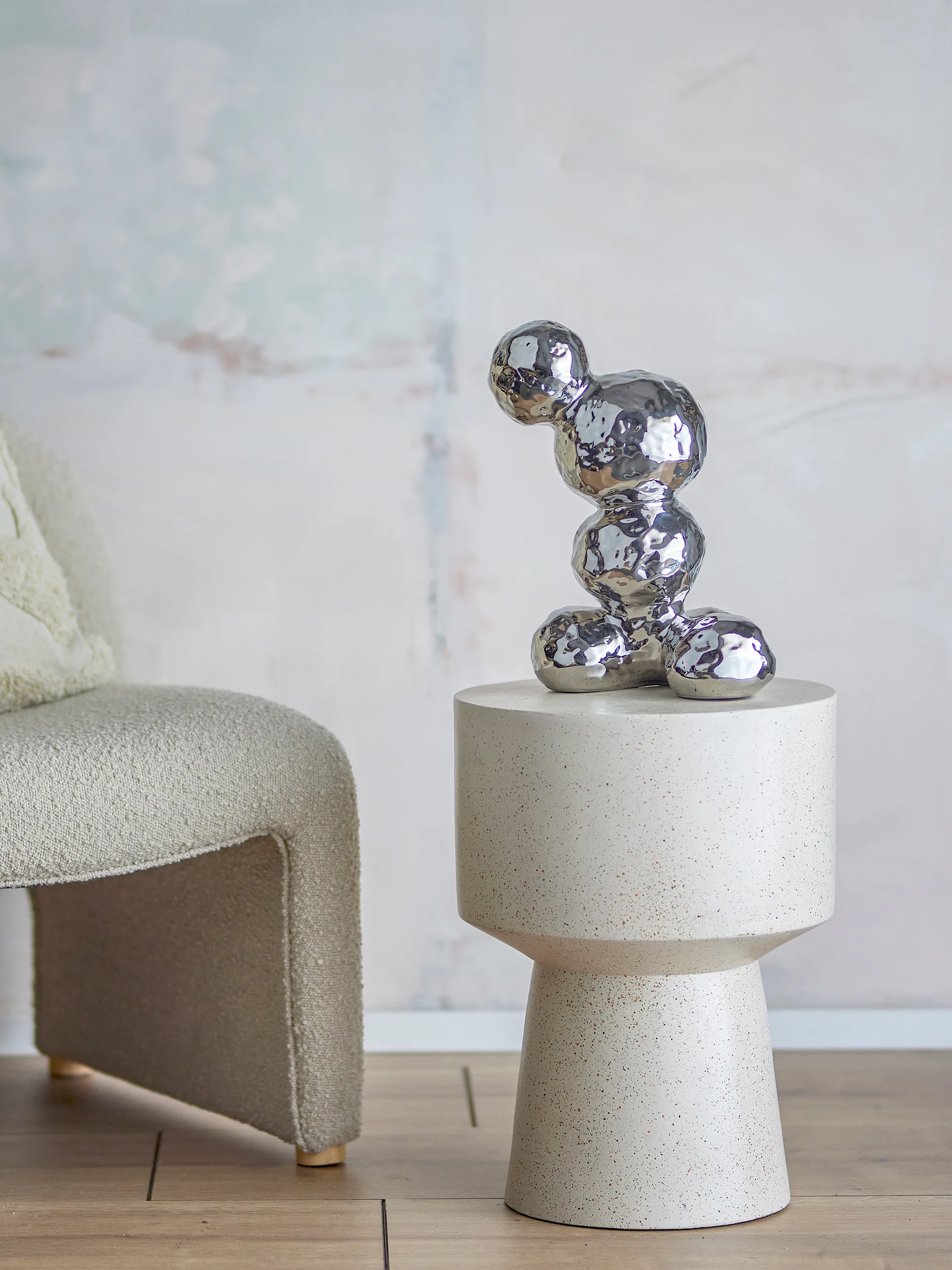 Bobby γλυπτό, Ασήμι Bloomingville