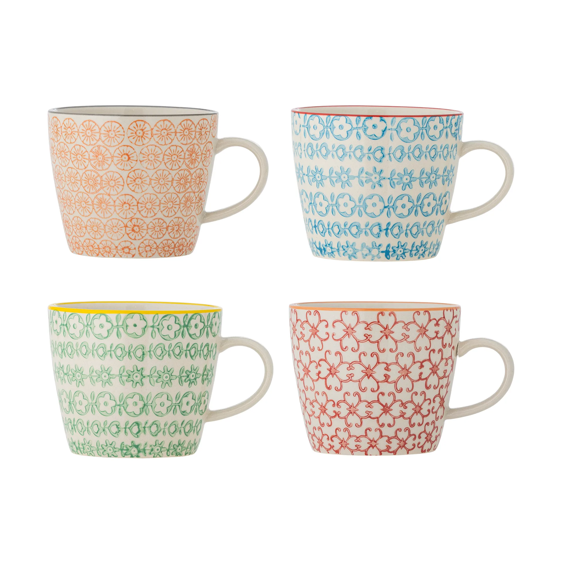 Carla κούπα, Multi, 4-pack Bloomingville