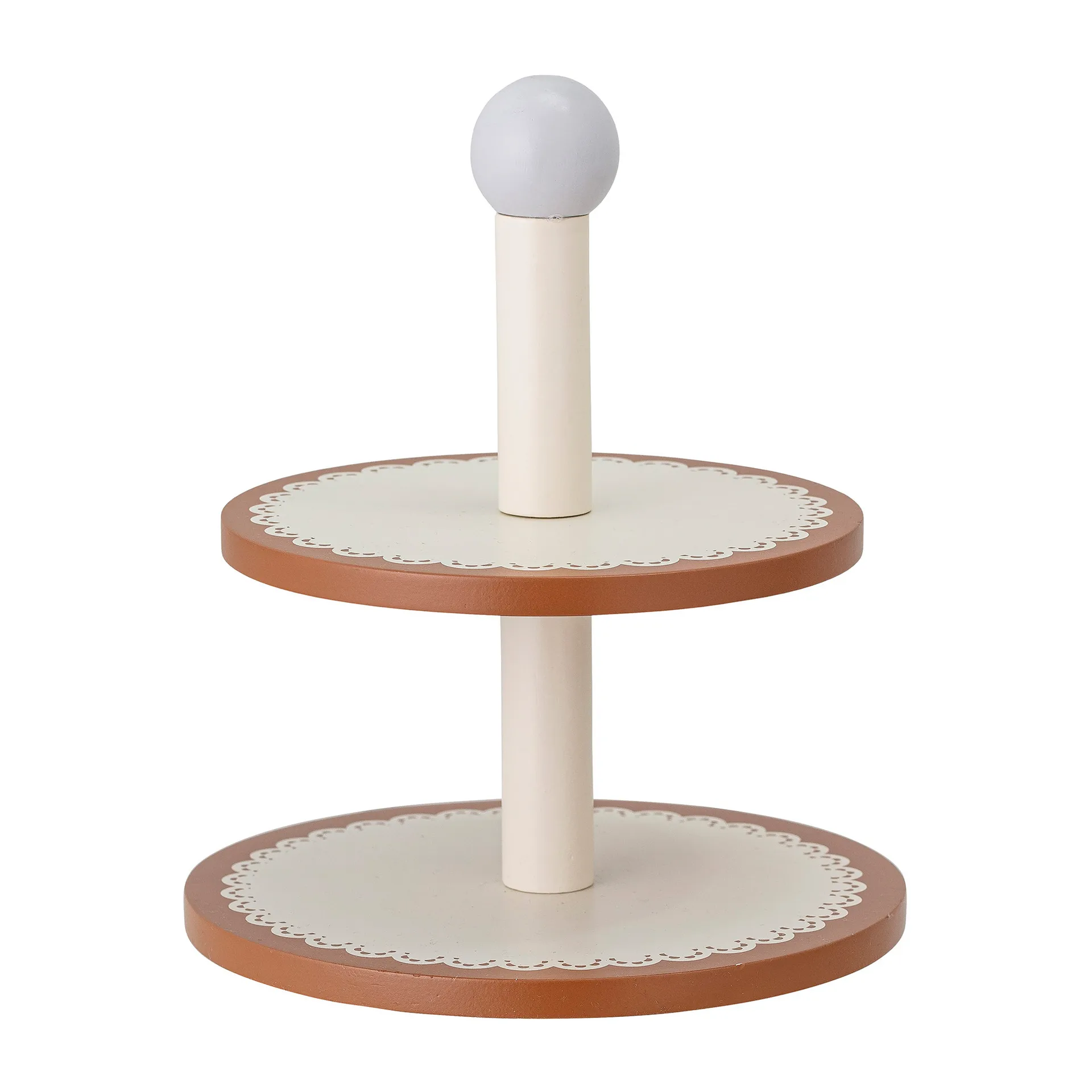 Carlina wooden toy πιάτο κέικ 13 τεμάχια, Καφέ Bloomingville