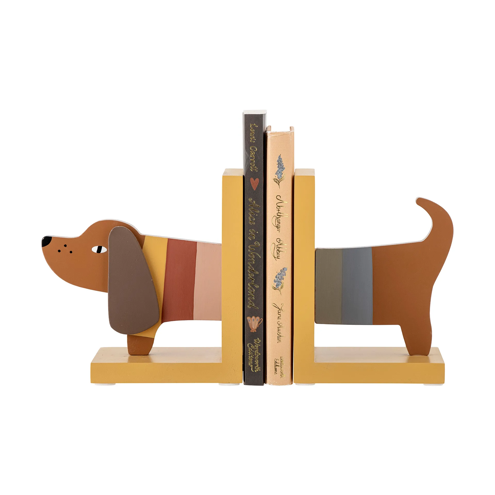 Βιβλιοστάτης Charlie book, 2 τεμ., Κίτρινο Bloomingville